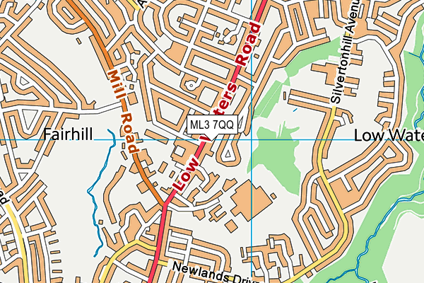 ML3 7QQ map - OS VectorMap District (Ordnance Survey) ML3 7QQ map - OS VectorMap District (Ordnance Survey)