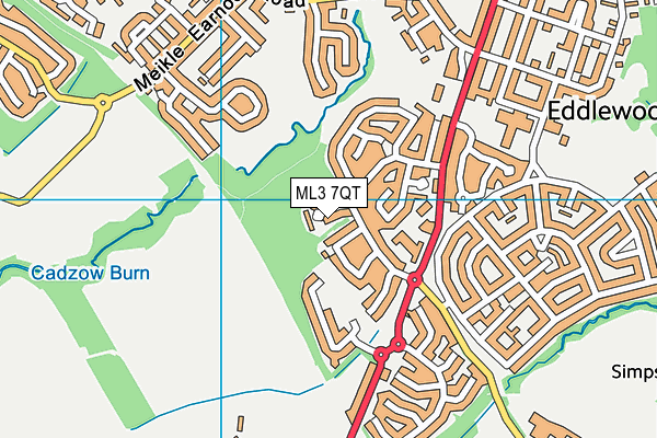 ML3 7QT map - OS VectorMap District (Ordnance Survey)