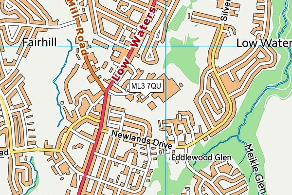 ML3 7QU map - OS VectorMap District (Ordnance Survey) ML3 7QU map - OS VectorMap District (Ordnance Survey)