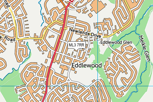 ML3 7RR map - OS VectorMap District (Ordnance Survey)