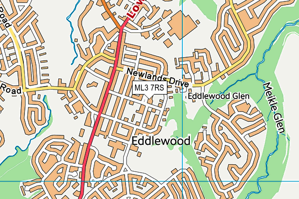 ML3 7RS map - OS VectorMap District (Ordnance Survey) ML3 7RS map - OS VectorMap District (Ordnance Survey)