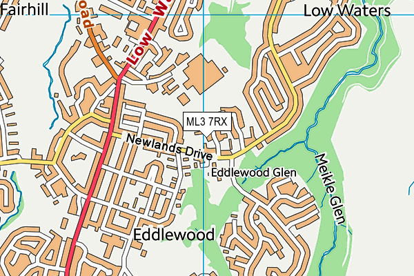 ML3 7RX map - OS VectorMap District (Ordnance Survey)