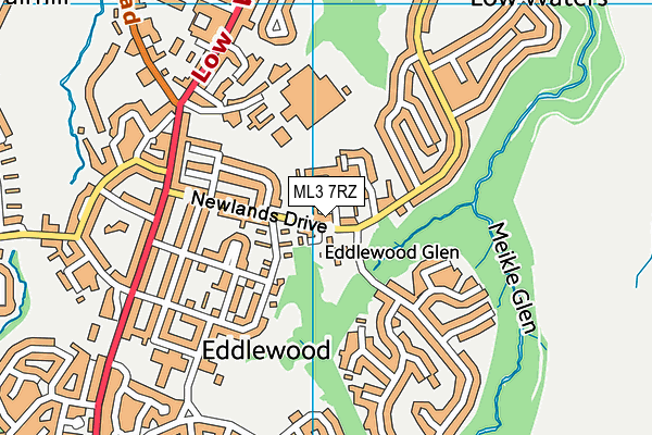 ML3 7RZ map - OS VectorMap District (Ordnance Survey) ML3 7RZ map - OS VectorMap District (Ordnance Survey)