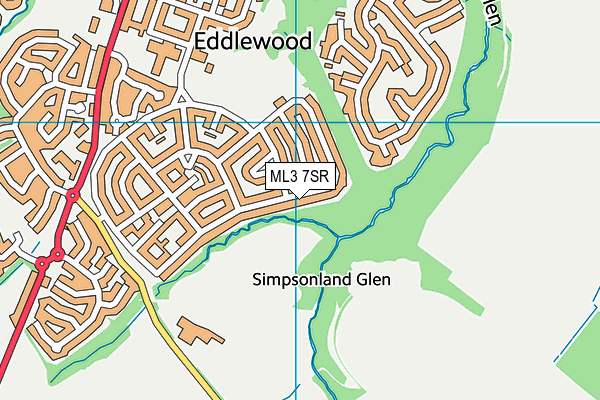 ML3 7SR map - OS VectorMap District (Ordnance Survey) ML3 7SR map - OS VectorMap District (Ordnance Survey)