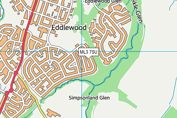 ML3 7SU map - OS VectorMap District (Ordnance Survey) ML3 7SU map - OS VectorMap District (Ordnance Survey)