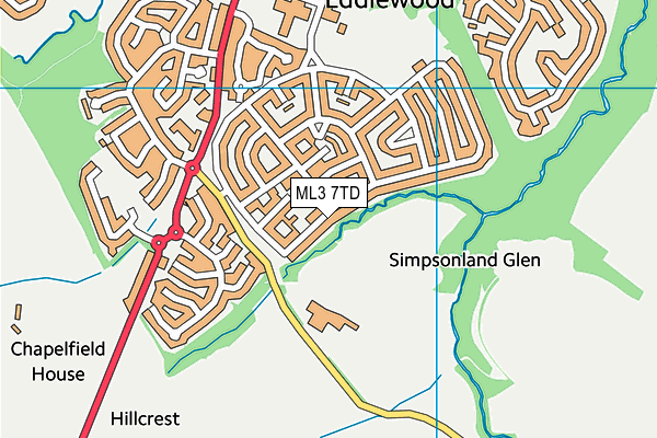 ML3 7TD map - OS VectorMap District (Ordnance Survey) ML3 7TD map - OS VectorMap District (Ordnance Survey)