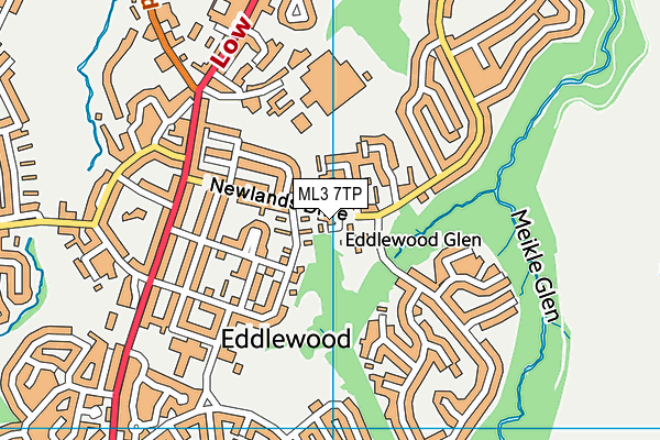 ML3 7TP map - OS VectorMap District (Ordnance Survey) ML3 7TP map - OS VectorMap District (Ordnance Survey)