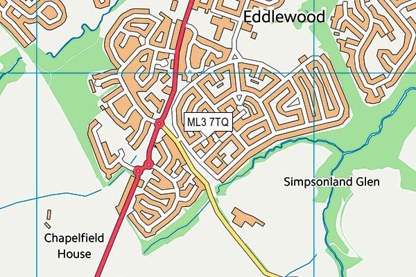 ML3 7TQ map - OS VectorMap District (Ordnance Survey) ML3 7TQ map - OS VectorMap District (Ordnance Survey)