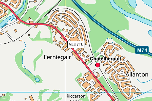 ML3 7TU map - OS VectorMap District (Ordnance Survey) ML3 7TU map - OS VectorMap District (Ordnance Survey)