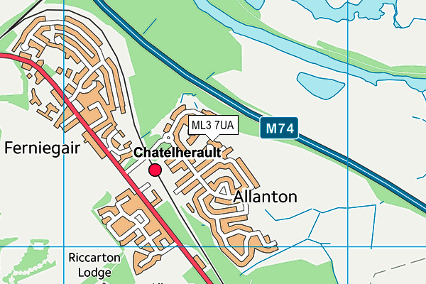ML3 7UA map - OS VectorMap District (Ordnance Survey) ML3 7UA map - OS VectorMap District (Ordnance Survey)