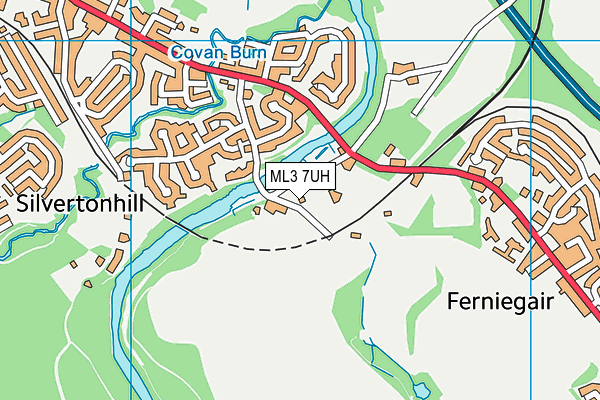 ML3 7UH map - OS VectorMap District (Ordnance Survey) ML3 7UH map - OS VectorMap District (Ordnance Survey)