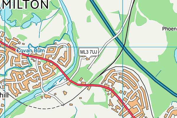 ML3 7UJ map - OS VectorMap District (Ordnance Survey) ML3 7UJ map - OS VectorMap District (Ordnance Survey)