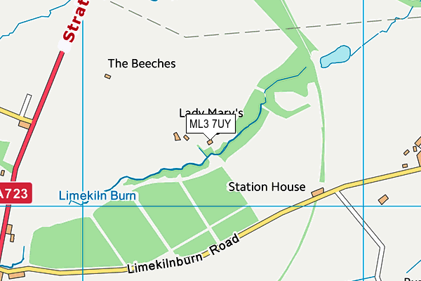 ML3 7UY map - OS VectorMap District (Ordnance Survey) ML3 7UY map - OS VectorMap District (Ordnance Survey)