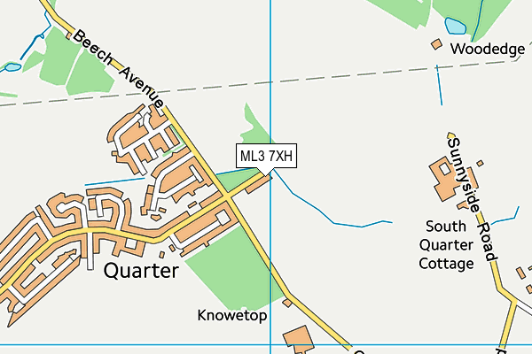 ML3 7XH map - OS VectorMap District (Ordnance Survey) ML3 7XH map - OS VectorMap District (Ordnance Survey)