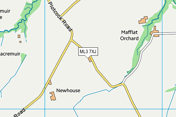 ML3 7XJ map - OS VectorMap District (Ordnance Survey) ML3 7XJ map - OS VectorMap District (Ordnance Survey)