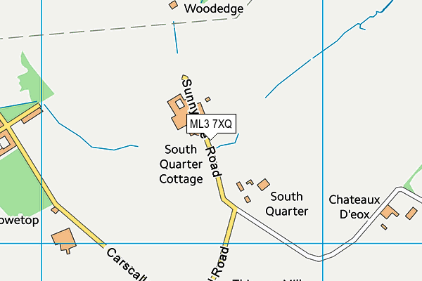 ML3 7XQ map - OS VectorMap District (Ordnance Survey) ML3 7XQ map - OS VectorMap District (Ordnance Survey)