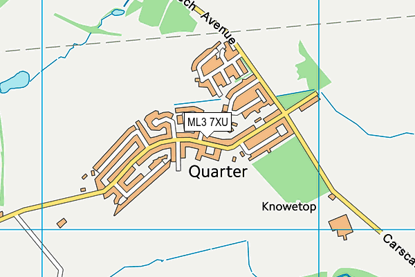 ML3 7XU map - OS VectorMap District (Ordnance Survey) ML3 7XU map - OS VectorMap District (Ordnance Survey)