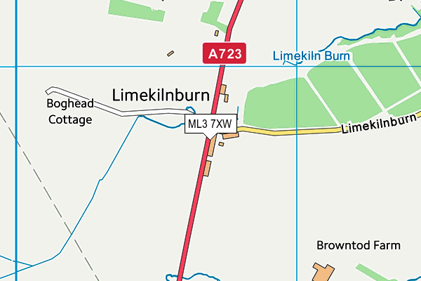 ML3 7XW map - OS VectorMap District (Ordnance Survey) ML3 7XW map - OS VectorMap District (Ordnance Survey)