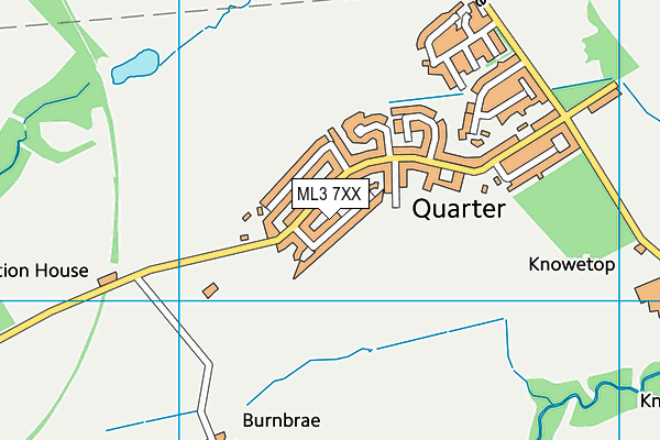 ML3 7XX map - OS VectorMap District (Ordnance Survey) ML3 7XX map - OS VectorMap District (Ordnance Survey)