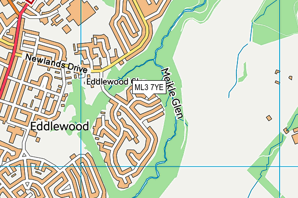 ML3 7YE map - OS VectorMap District (Ordnance Survey) ML3 7YE map - OS VectorMap District (Ordnance Survey)