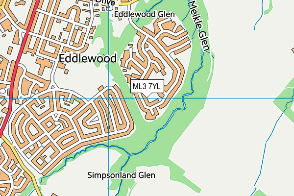 ML3 7YL map - OS VectorMap District (Ordnance Survey) ML3 7YL map - OS VectorMap District (Ordnance Survey)
