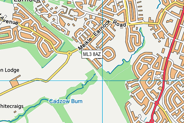 ML3 8AZ map - OS VectorMap District (Ordnance Survey)