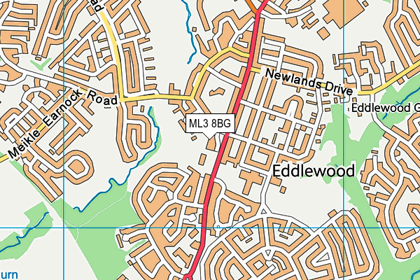ML3 8BG map - OS VectorMap District (Ordnance Survey) ML3 8BG map - OS VectorMap District (Ordnance Survey)