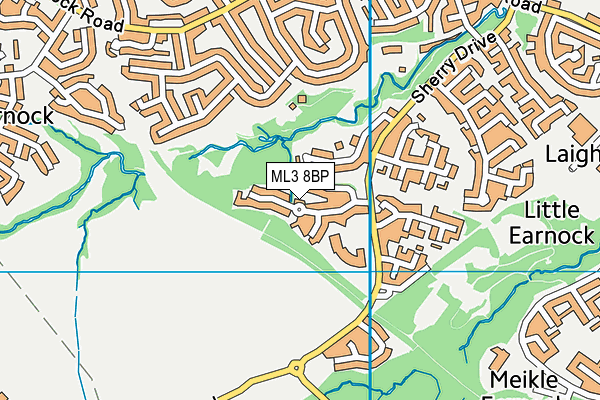 ML3 8BP map - OS VectorMap District (Ordnance Survey) ML3 8BP map - OS VectorMap District (Ordnance Survey)