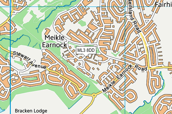 ML3 8DD map - OS VectorMap District (Ordnance Survey)