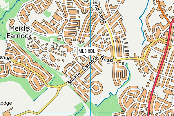 ML3 8DL map - OS VectorMap District (Ordnance Survey) ML3 8DL map - OS VectorMap District (Ordnance Survey)