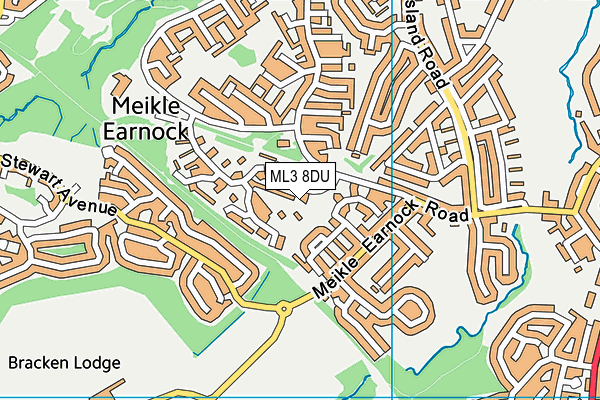ML3 8DU map - OS VectorMap District (Ordnance Survey) ML3 8DU map - OS VectorMap District (Ordnance Survey)