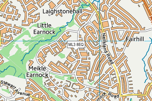 ML3 8EQ map - OS VectorMap District (Ordnance Survey) ML3 8EQ map - OS VectorMap District (Ordnance Survey)