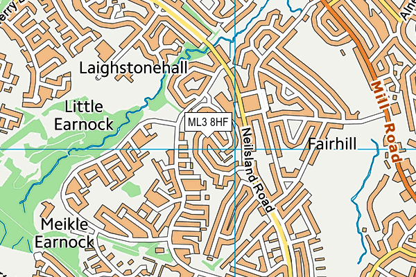 ML3 8HF map - OS VectorMap District (Ordnance Survey)