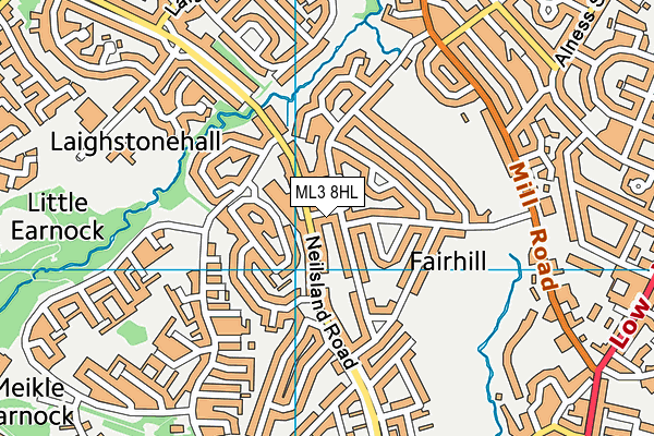 ML3 8HL map - OS VectorMap District (Ordnance Survey) ML3 8HL map - OS VectorMap District (Ordnance Survey)