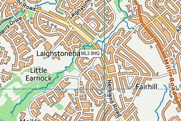 ML3 8HQ map - OS VectorMap District (Ordnance Survey) ML3 8HQ map - OS VectorMap District (Ordnance Survey)