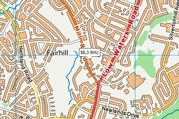 ML3 8HU map - OS VectorMap District (Ordnance Survey) ML3 8HU map - OS VectorMap District (Ordnance Survey)