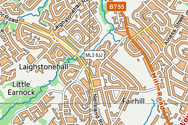 ML3 8JJ map - OS VectorMap District (Ordnance Survey)
