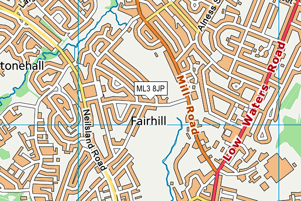 ML3 8JP map - OS VectorMap District (Ordnance Survey) ML3 8JP map - OS VectorMap District (Ordnance Survey)