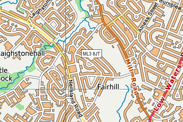 ML3 8JT map - OS VectorMap District (Ordnance Survey) ML3 8JT map - OS VectorMap District (Ordnance Survey)