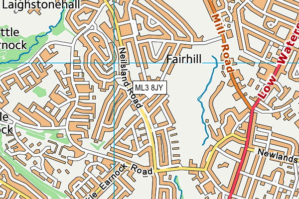 ML3 8JY map - OS VectorMap District (Ordnance Survey)