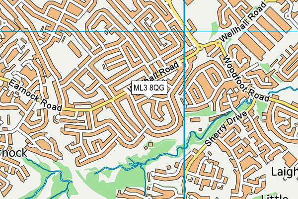ML3 8QG map - OS VectorMap District (Ordnance Survey) ML3 8QG map - OS VectorMap District (Ordnance Survey)