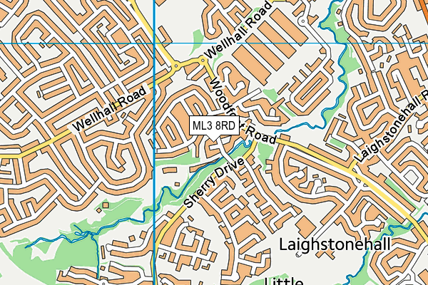 ML3 8RD map - OS VectorMap District (Ordnance Survey) ML3 8RD map - OS VectorMap District (Ordnance Survey)