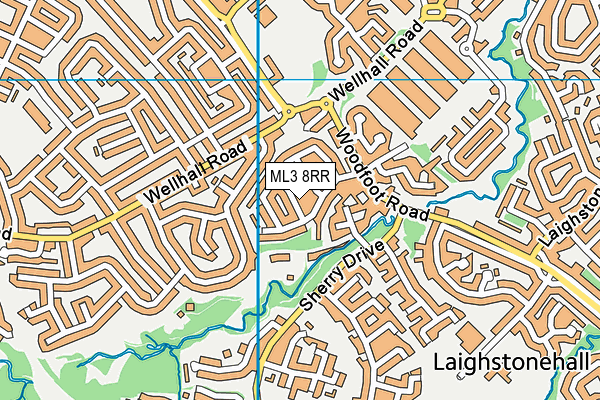 ML3 8RR map - OS VectorMap District (Ordnance Survey) ML3 8RR map - OS VectorMap District (Ordnance Survey)