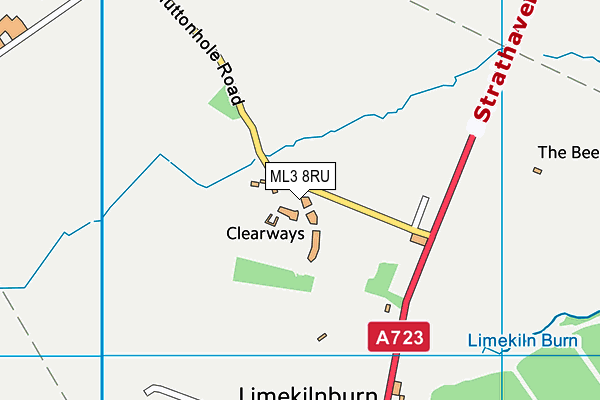 ML3 8RU map - OS VectorMap District (Ordnance Survey) ML3 8RU map - OS VectorMap District (Ordnance Survey)