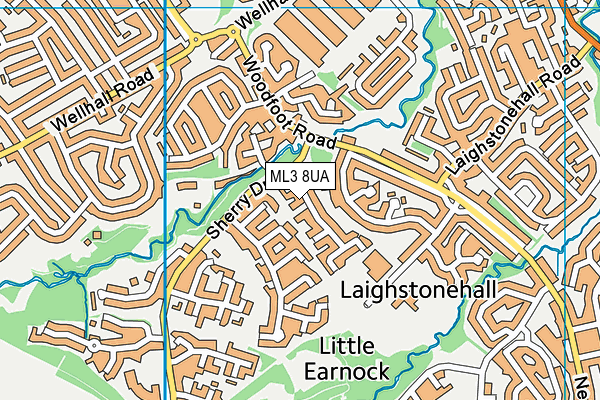 ML3 8UA map - OS VectorMap District (Ordnance Survey) ML3 8UA map - OS VectorMap District (Ordnance Survey)