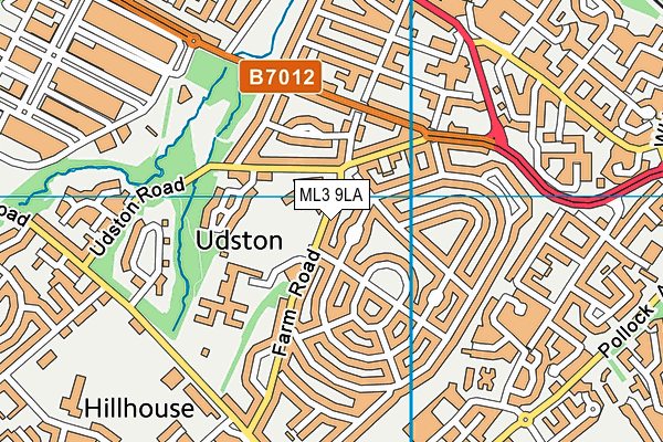 ML3 9LA map - OS VectorMap District (Ordnance Survey) ML3 9LA map - OS VectorMap District (Ordnance Survey)