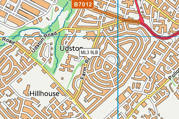 ML3 9LB map - OS VectorMap District (Ordnance Survey) ML3 9LB map - OS VectorMap District (Ordnance Survey)