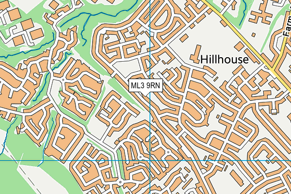 ML3 9RN map - OS VectorMap District (Ordnance Survey)