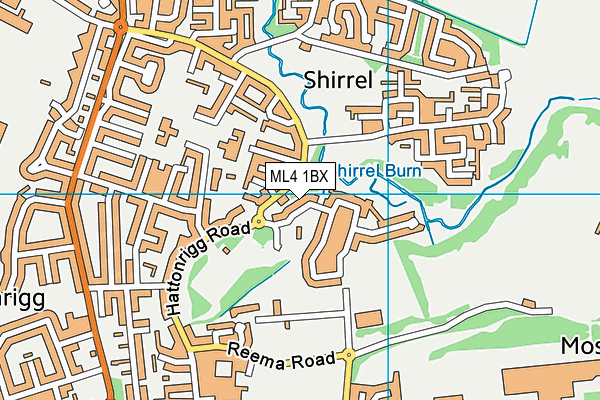 ML4 1BX map - OS VectorMap District (Ordnance Survey) ML4 1BX map - OS VectorMap District (Ordnance Survey)