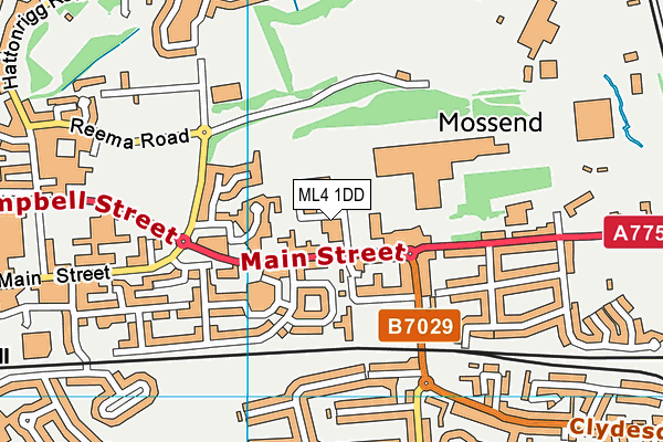ML4 1DD map - OS VectorMap District (Ordnance Survey) ML4 1DD map - OS VectorMap District (Ordnance Survey)